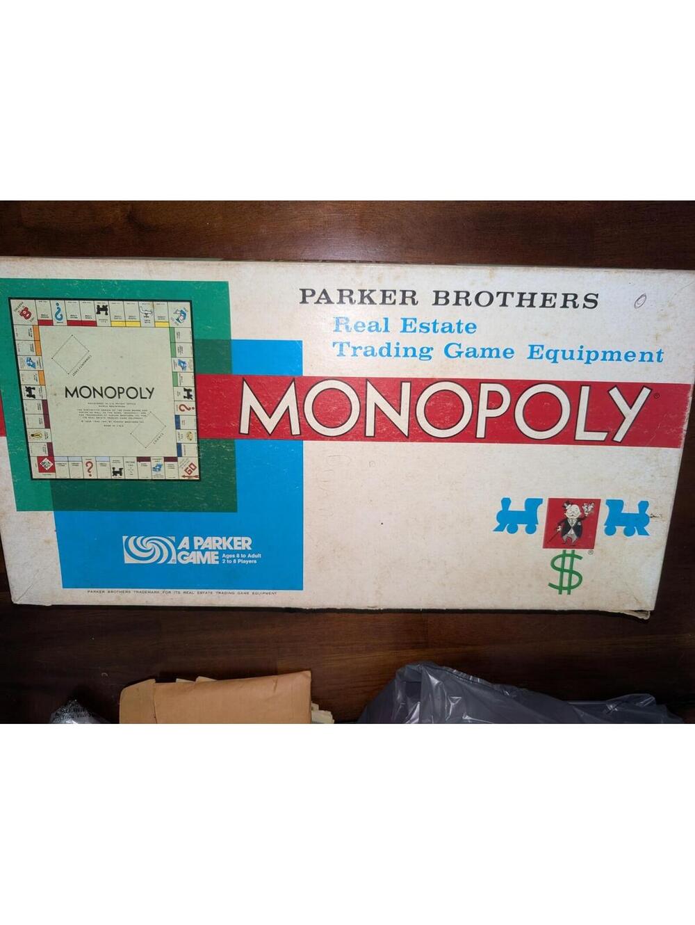 Vintage 1961 Monopoly Board Game Parker Brothers Classic Original
